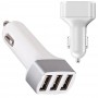 Chargeur Triple Prise USB 3,1A Universel Adaptateur Allume Cigare Voiture Auto