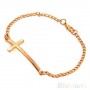 Lot 3X Bracelet Croix Métal mode coréenne Christianisme Prier Dieu 3 couleurs