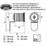 Serrure Barillet Batteuse 18x20mm + 2 Clés pour Boîte aux Lettres Casier Armoire Etc