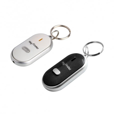 Détecteur de clé d'alarme anti-perte, sifflets, son, lumière, bip  clignotant, localisateur de clé perdue à distance, porte-clés, dispositif  porte-clés - AliExpress