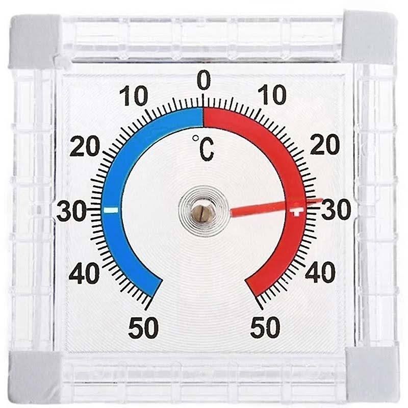 Thermomètre Autocollant -50 +50°C Fenêtre Transparent Intérieur Extérieur