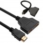 Répartiteur Multiprise Multiprise HDMI - Splitter 1x Male vers 2x Femelle 1080p