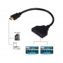Répartiteur Multiprise Multiprise HDMI - Splitter 1x Male vers 2x Femelle 1080p