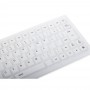 Clavier Silicone étanche Blanc USB Qwerty pour PC Ordinateur PS4 Universel