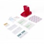 18pcs Trousse de Premiers Secours Soins PM Rouge First Aid Kit Camping Rando