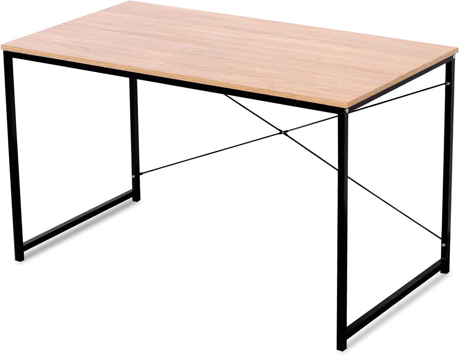 WOLTU TSB04hei Bureau d'Ordinateur Table de Bureau en aggloméré et Acier 120x60x70cm