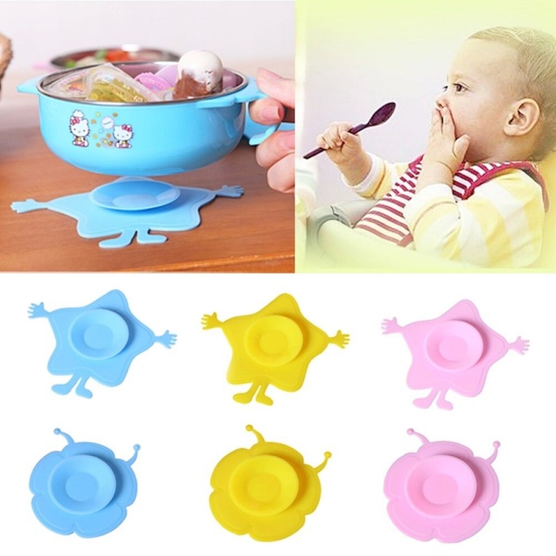 Support Anti Derapant A Ventouse Bol Vaisselle Bebe En Silicone Ludique Enfant Yatout