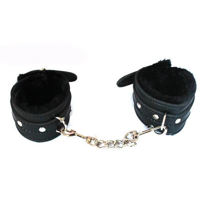 Menottes Sexy R Glable Cuir Peluche Cheville Manchette Bondage Coquin Sexe Sex