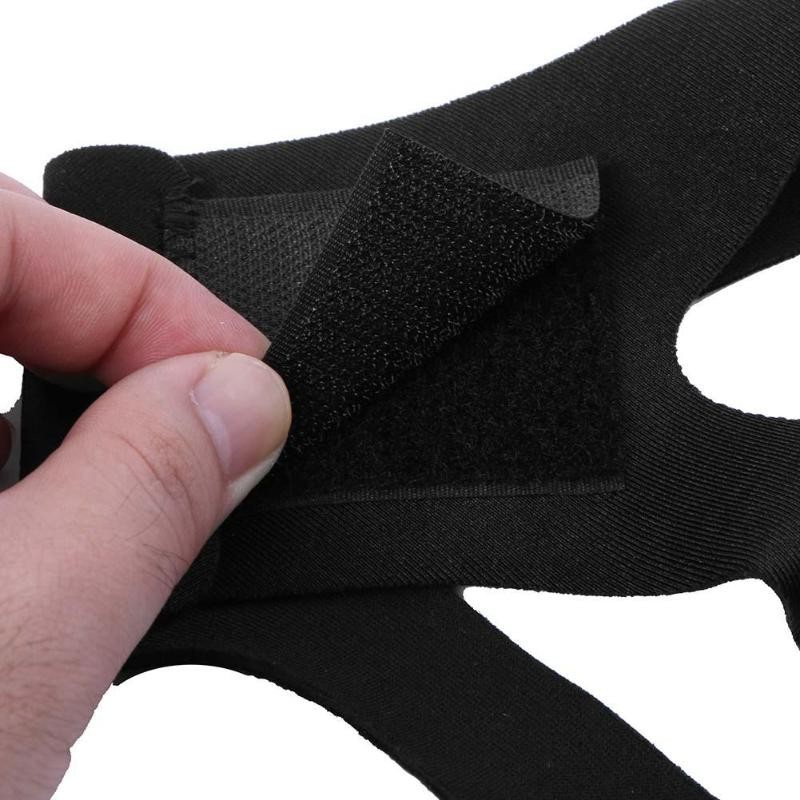 Strap Mentonnière Bandeau Anti Ronflement en Néoprène Doux Apnée Sommeil