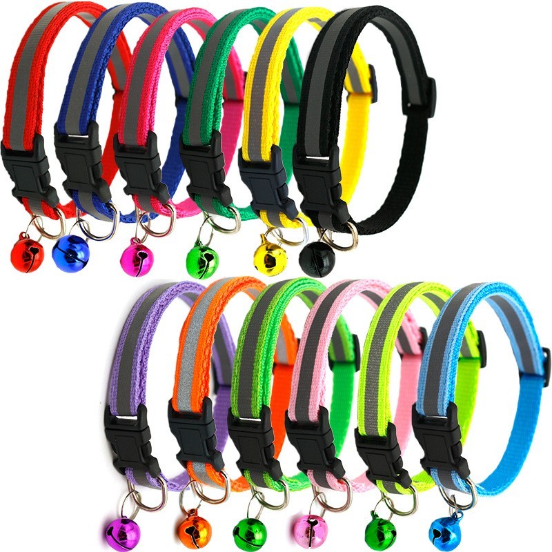 Collier Pour Chien Personnalisable Avec Gravure - Nylon Réfléchissant, Confortable - Tailles XS à XL