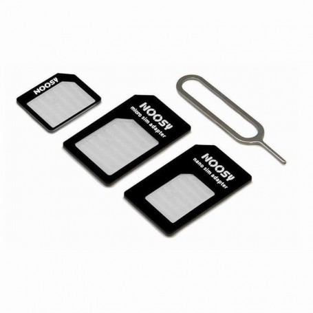 Kit Universel Adaptateur de SIM Micro Nano Standard + Broche d'Extraction 4 en 1