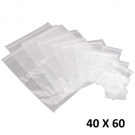 Lot 50X Sachet Zip Plastique 40x60mm 4x6cm Transparent Pochon Pochette 50u