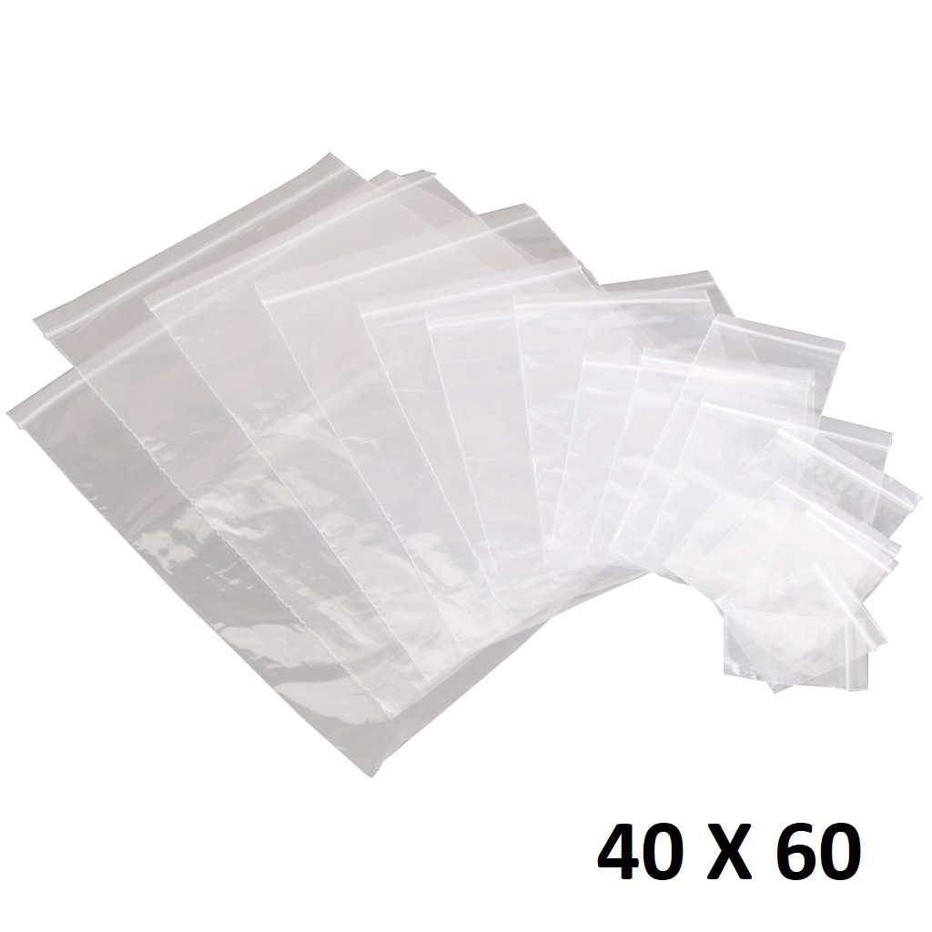 100X Sachet Zip Plastique 40x60mm 4x6cm Transparent Pochon Pochette 50u