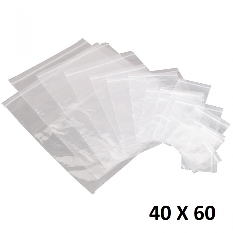 Lot De 50 Sachets à Auto-fermeture Hermétique En Plastique Transparent 30 X 40 Cm