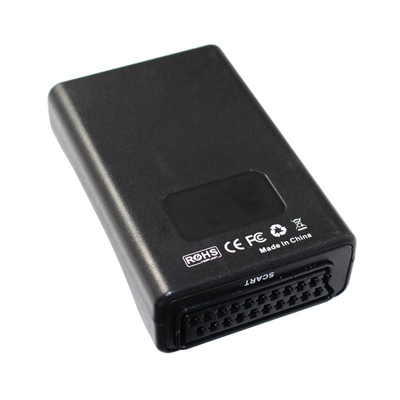 Câble Adaptateur Péritel Vers HDMI - Convertisseur Péritel 1080p/720p - Pour Magnétoscope, Lecteur DVD Sur TV Récente