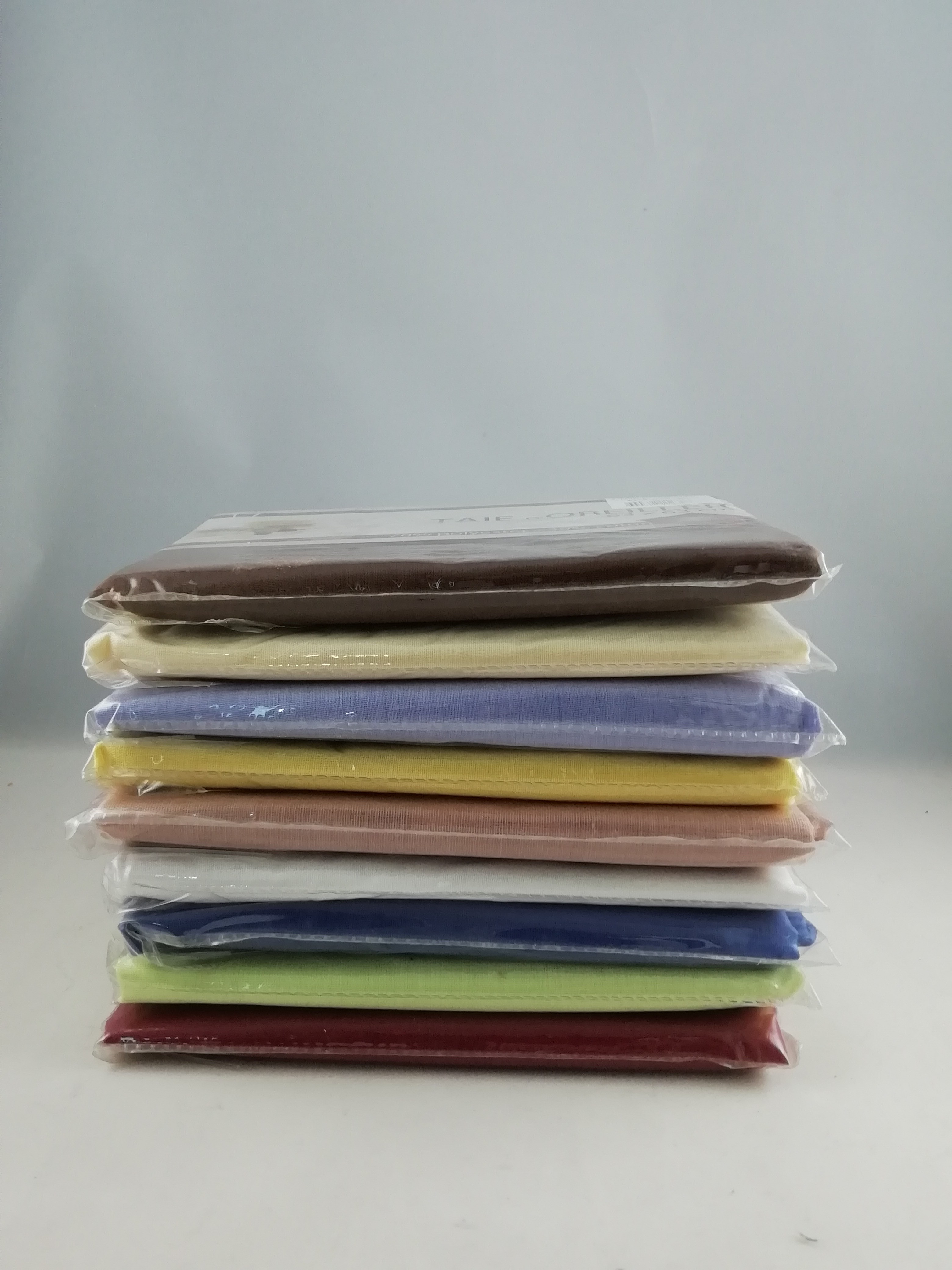 Taie d'oreiller housse 65 x 65 cm Coton et polyester Couleur au choix