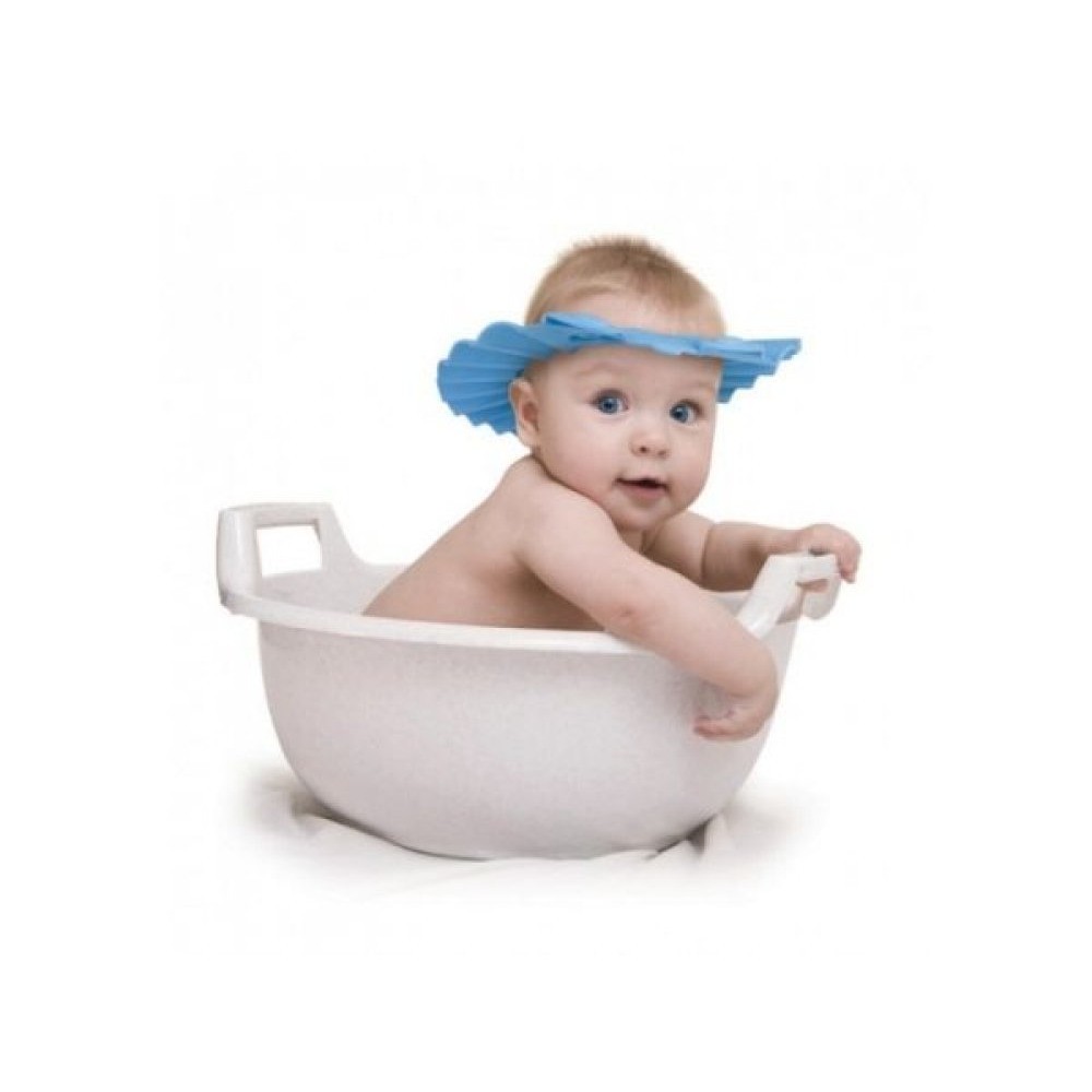 Chapeau Visière Bain BB Bébé Enfant Protection Yeux Anti Shampoing Savon Eau