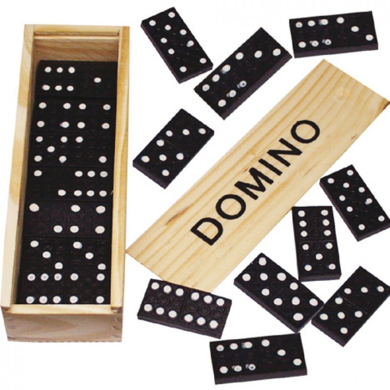 Boîte 28 dominos en bois - La Grande Récré