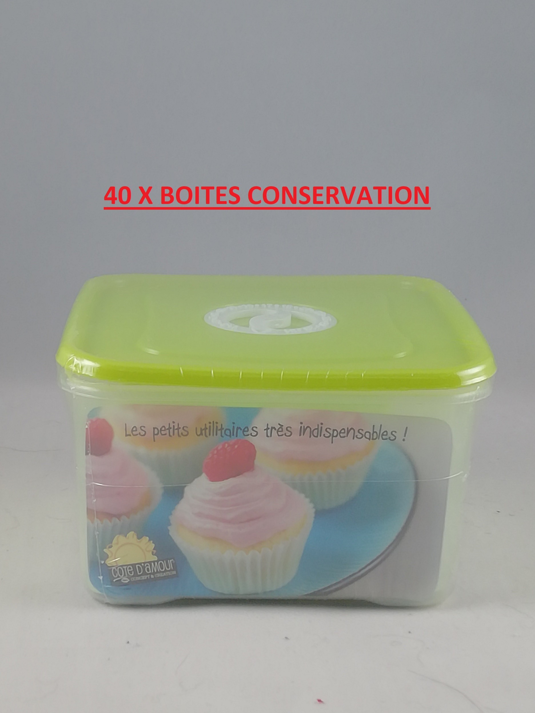 Lot 40 X Boîtes de Conservation 1,3L 0,4L et 2x 0,19L Lunch Box Fromage Fruit