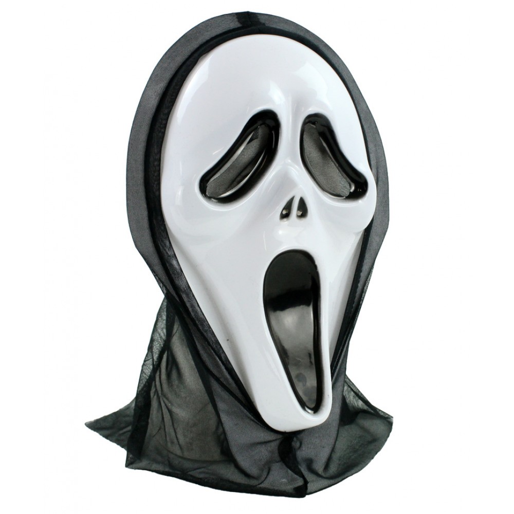 Masque de Fantôme Adulte Ghost Scream Halloween Déguisement