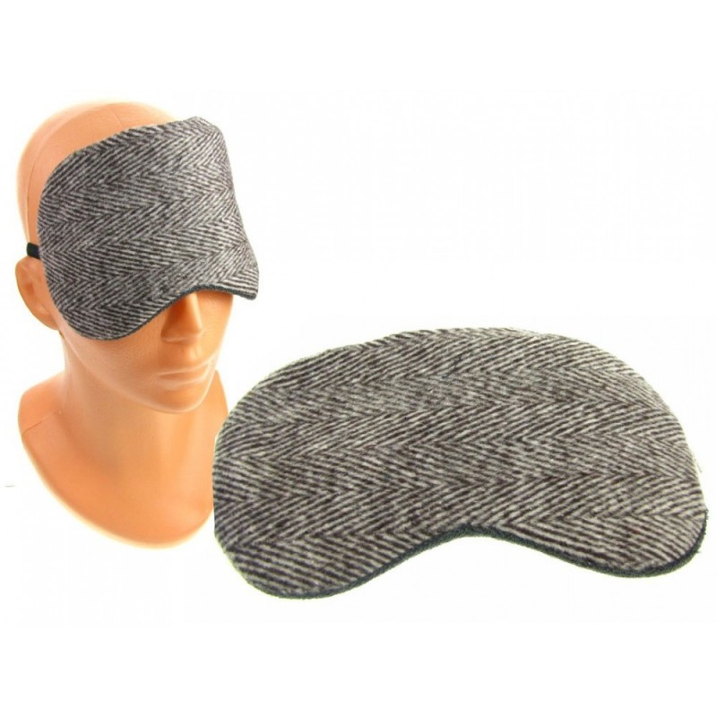 Masque Lesté Pour Les Yeux - Masque De Sommeil Adulte Avec Perles De Verre, Pression Douce - Gris, Bloque La Lumière Pour Un Repos Profond