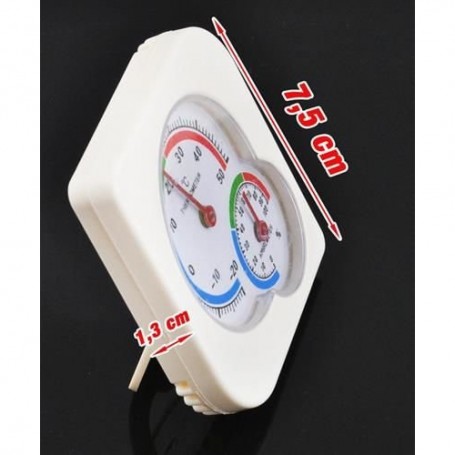 Thermomètre Hygromètre Analogique Mécanique Intérieur Extérieur Humidité