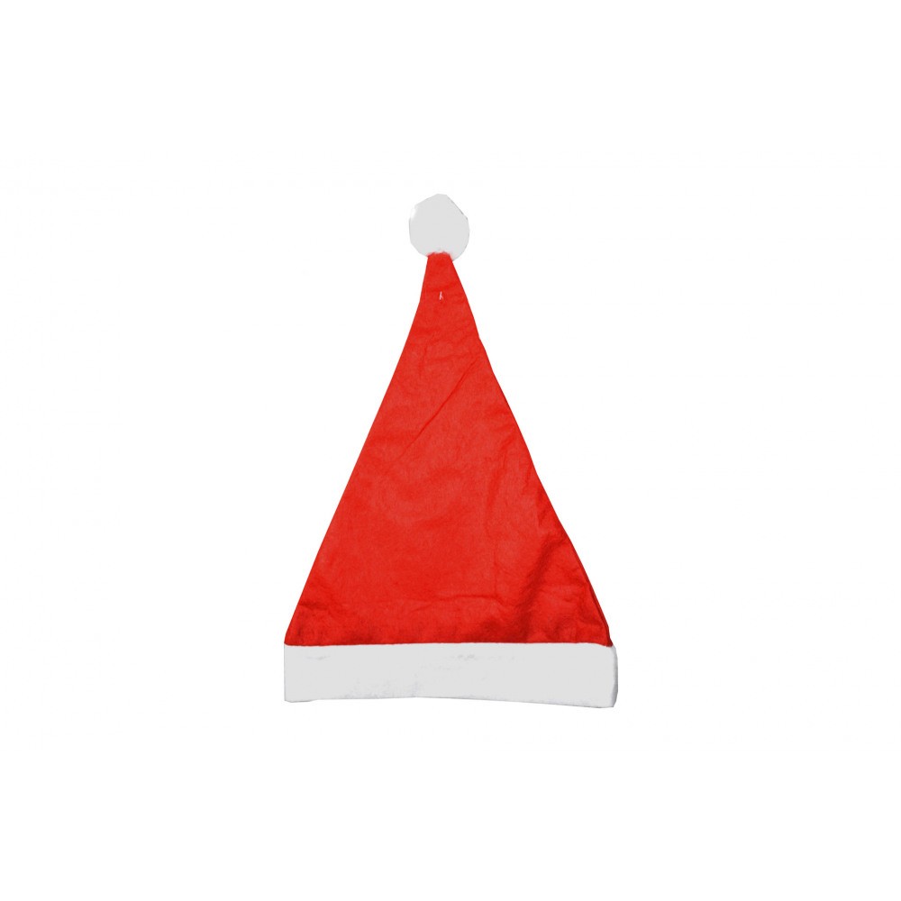 Bonnet de Père Noel Chapeau Rouge Papa Noël avec Pompon Taille Adulte