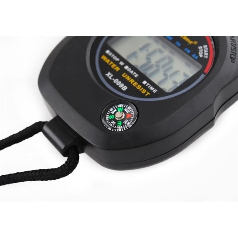 Montre sport Semptec noir analogique - chronomètre - altimètre - baromètre