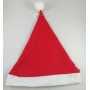 Bonnet de Père Noel Chapeau Rouge Papa Noël avec Pompon Taille Adulte