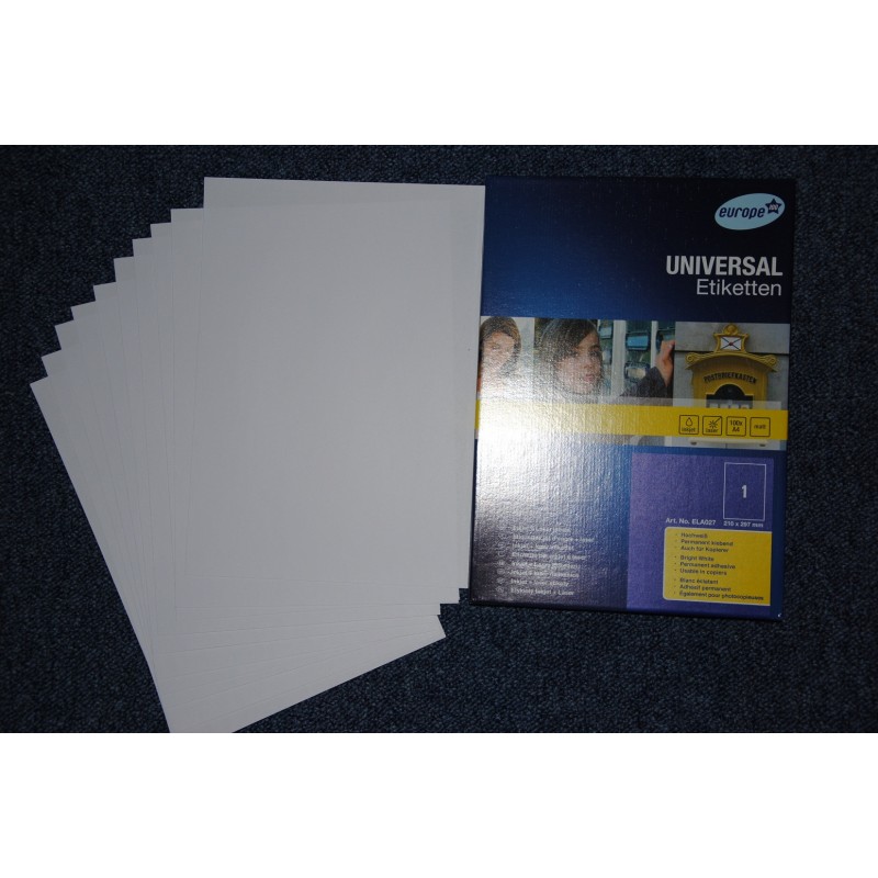 20 Grammes Combien De Feuilles A4 20 Feuilles Autocollante Papier Etiquette A4 21 x 29,7 cm 210x297 mm