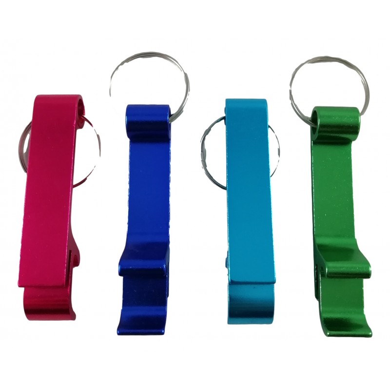 Porte-Clé Décapsuleur à Bière Ouvre Bouteille Bar En Aluminium 6 Couleurs