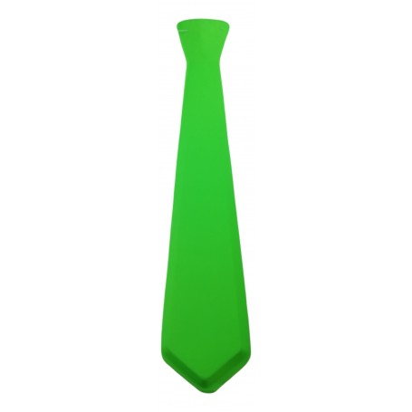 Cravate Homme Fluo Uni 47,5 cm Plastique Fixation Facile élastique Déguisement