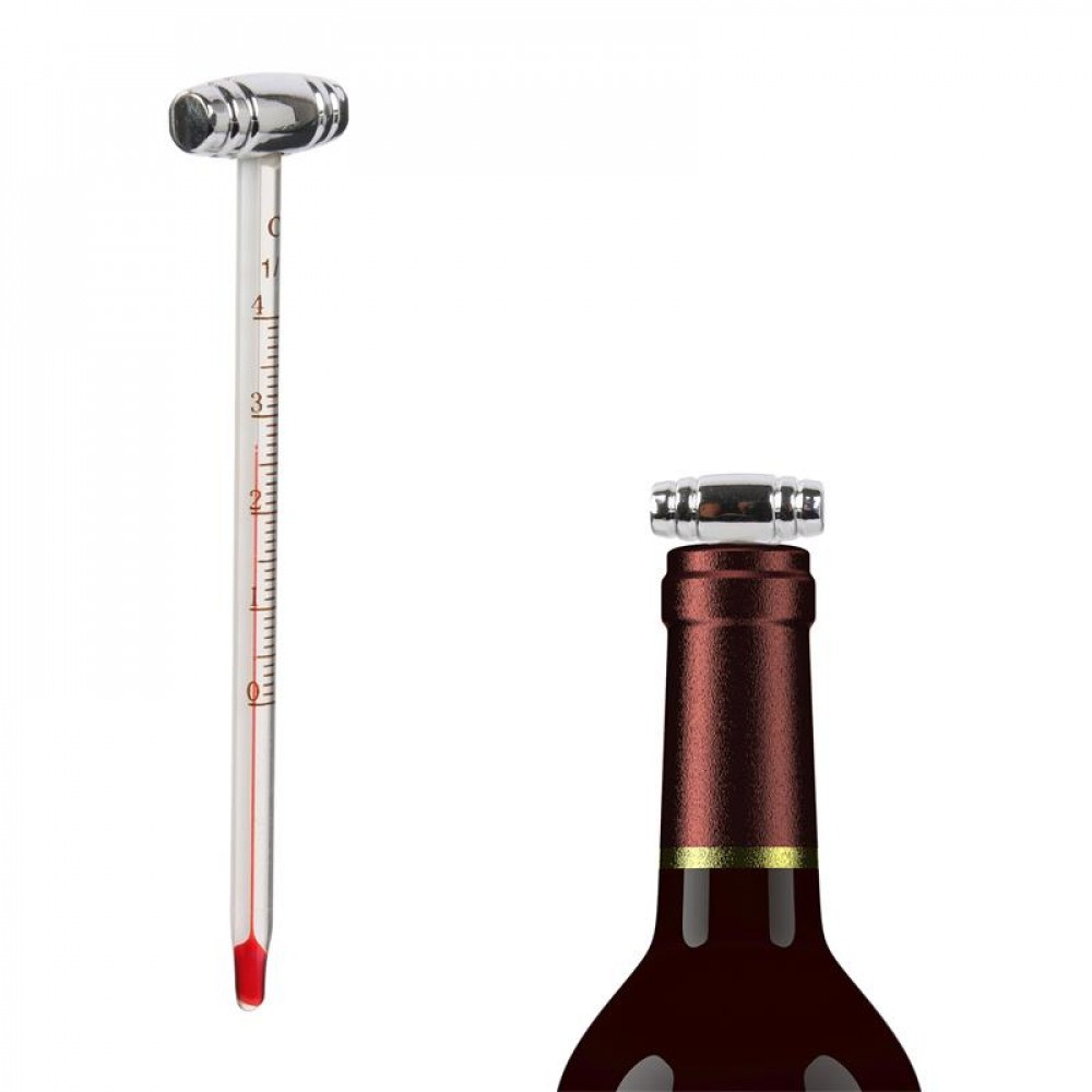 Thermomètre à Vin Analogique 0-40°C Oenologie Sommelier Art de la table