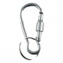 Mousqueton Aluminium 5,6 cm Porte-Clés Attache Crochet Randonnée + Verrou