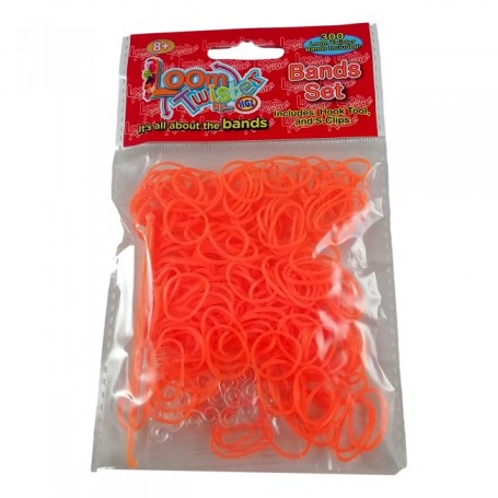 Recharge 300 élastiques + S Clip + Crochet pour Bracelet LOOM Bands 5 Couleurs