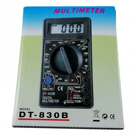 Multimètre Numérique LCD Haute Qualité Voltmètre Ampèremètre