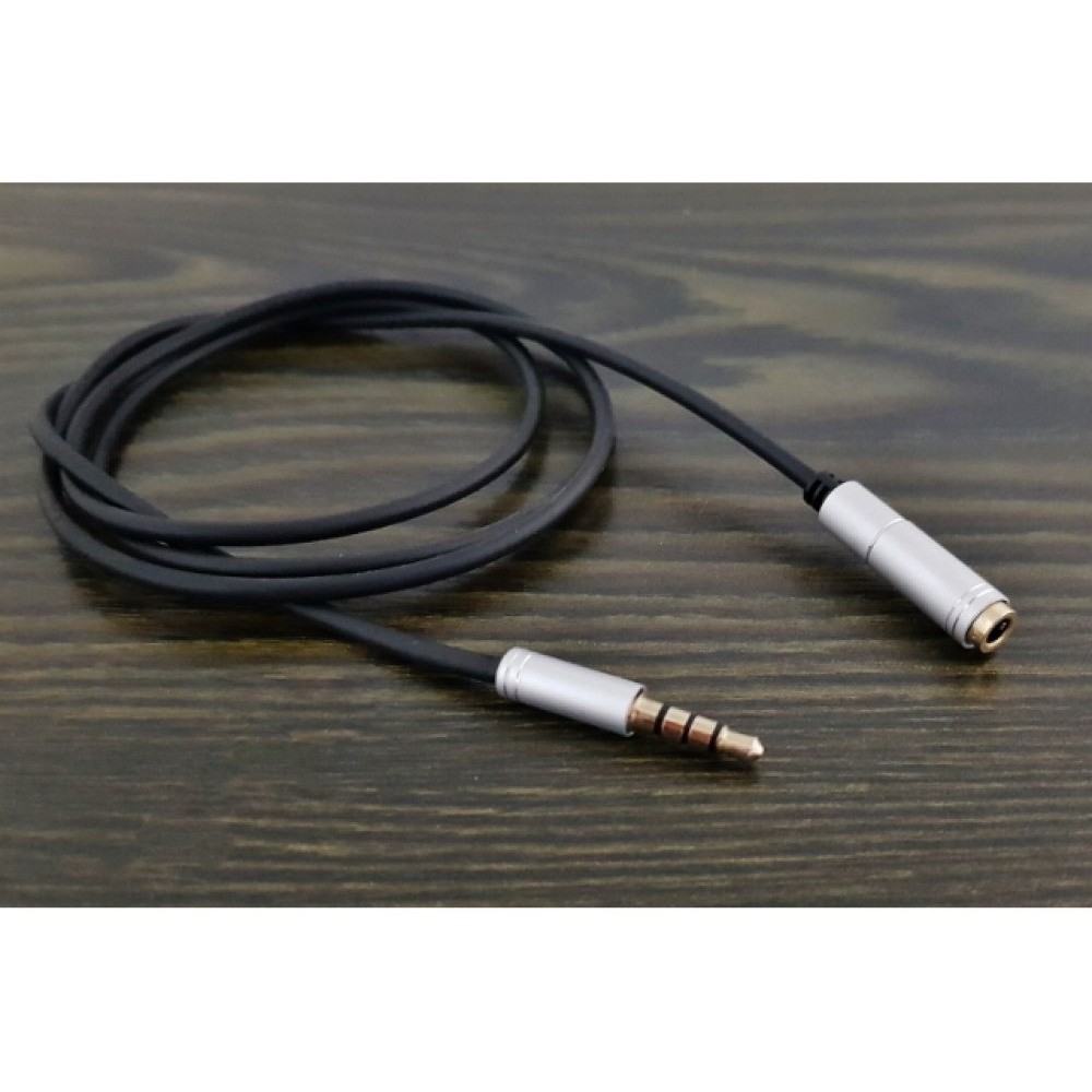 Câble d'Extension Audio 1 Mètre Jack Mâle 3,5 mm vers Femelle 3,5mm Rallonge