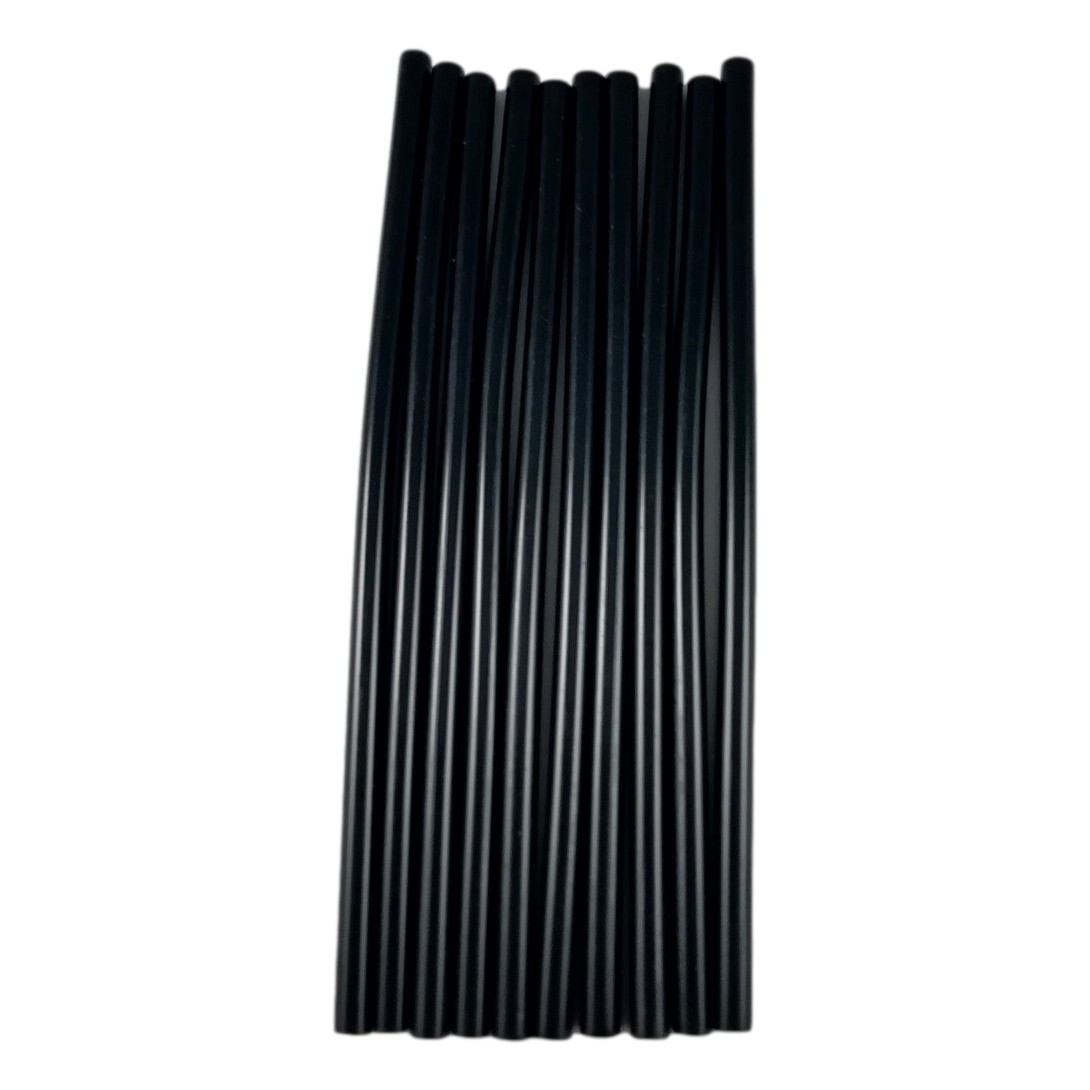 10 Bâtons Tube de Colle Thermofusible Noirs pour Pistolet 19,5 cm x 7 mm