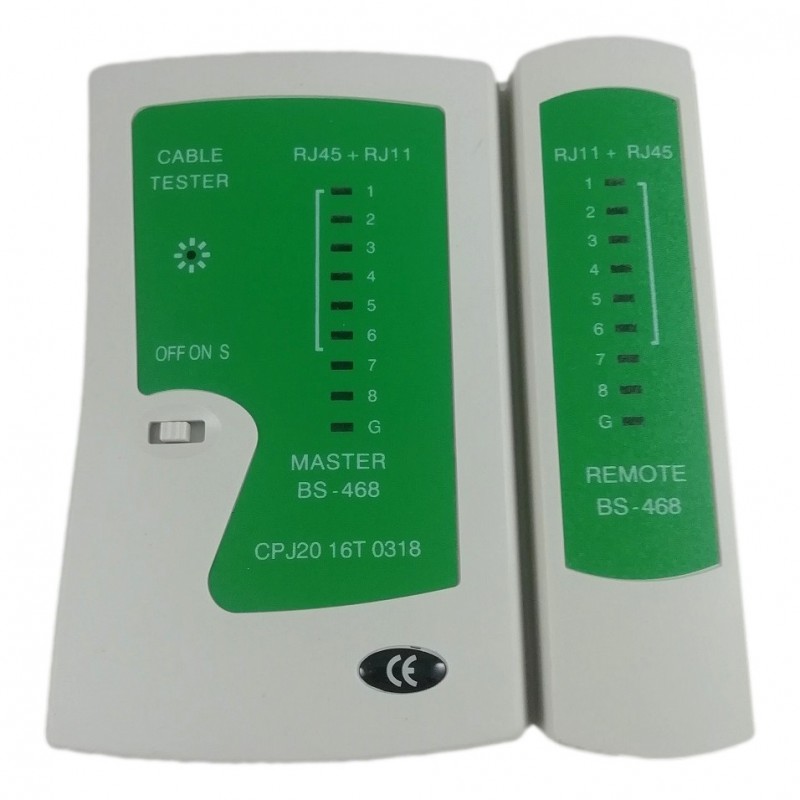 DeleyCON Testeur De Câbles Réseau RJ11 RJ12 RJ45 ISDN LAN - Pour