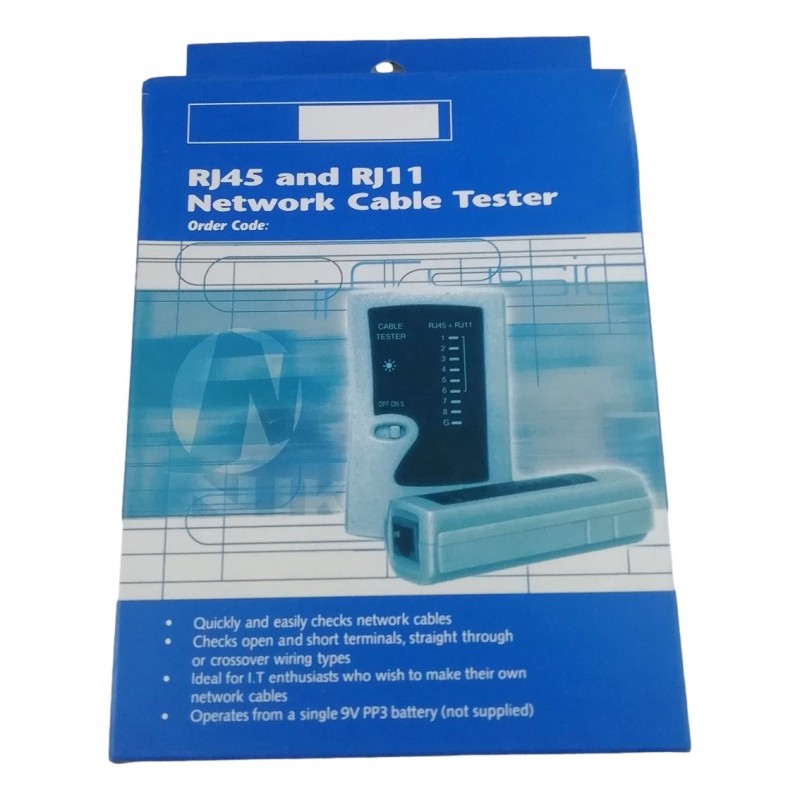 Testeur de câble réseau RJ45 RJ11 RJ12 CAT5 UTP LAN, testeur de ligne téléphonique, détecteur