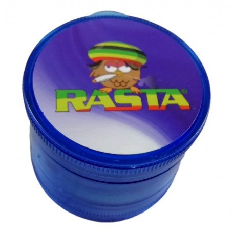 Grinder Rasta 5 Parties en Plastique 6 cm Moulin Broyeur pour Tabac Herbe