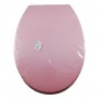 Lunettes Abattant WC Rose Uni 45,5 x 36 cm Tout Confort en Plastique + Fixation