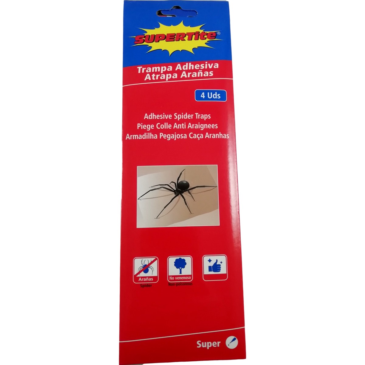 4 Pièges à Colle pour Araignées Nuisibles Insectes Rampants Anti Spider