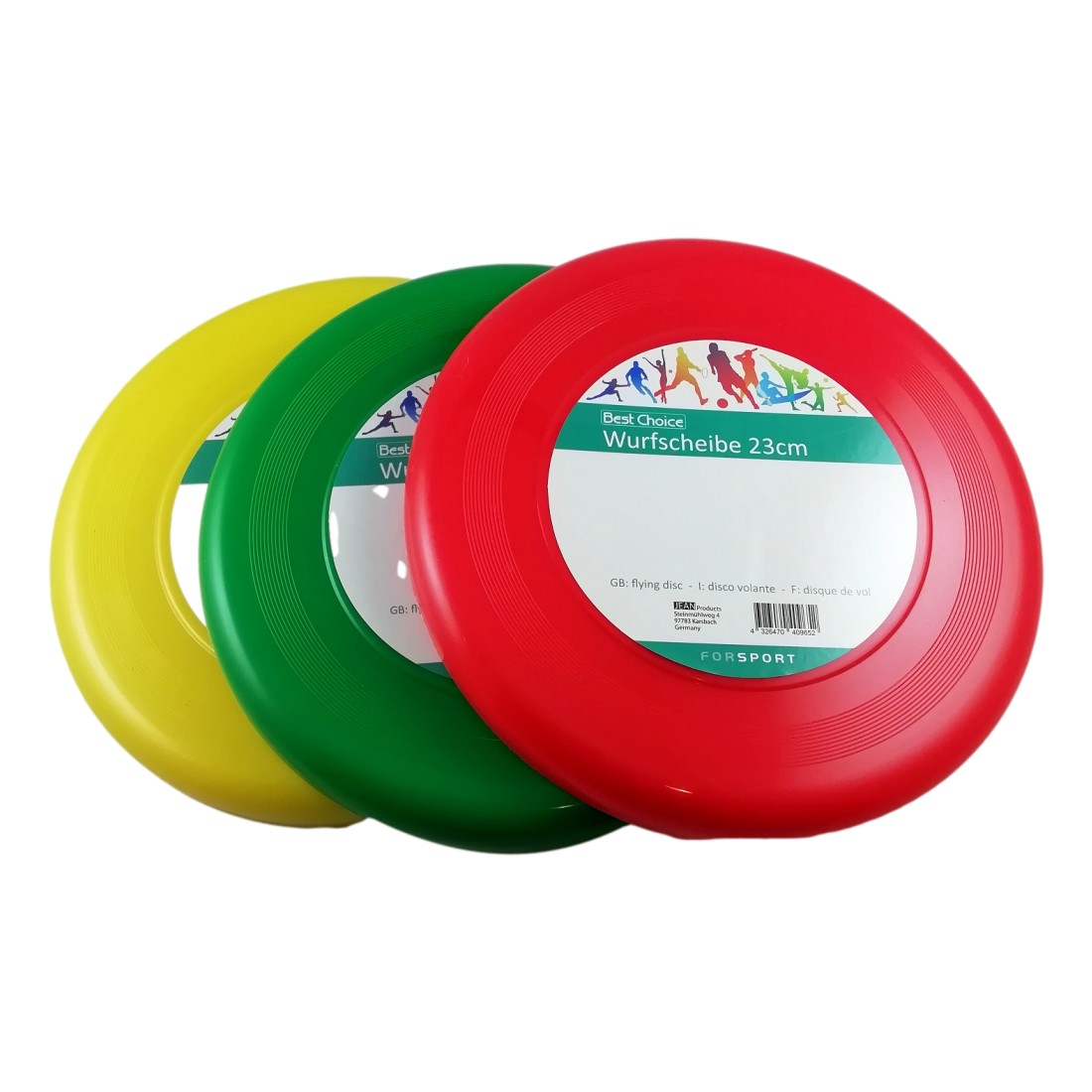 Frisbee en Plastique 23 cm Jouet pour Enfant Adulte Plage Couleur au Choix