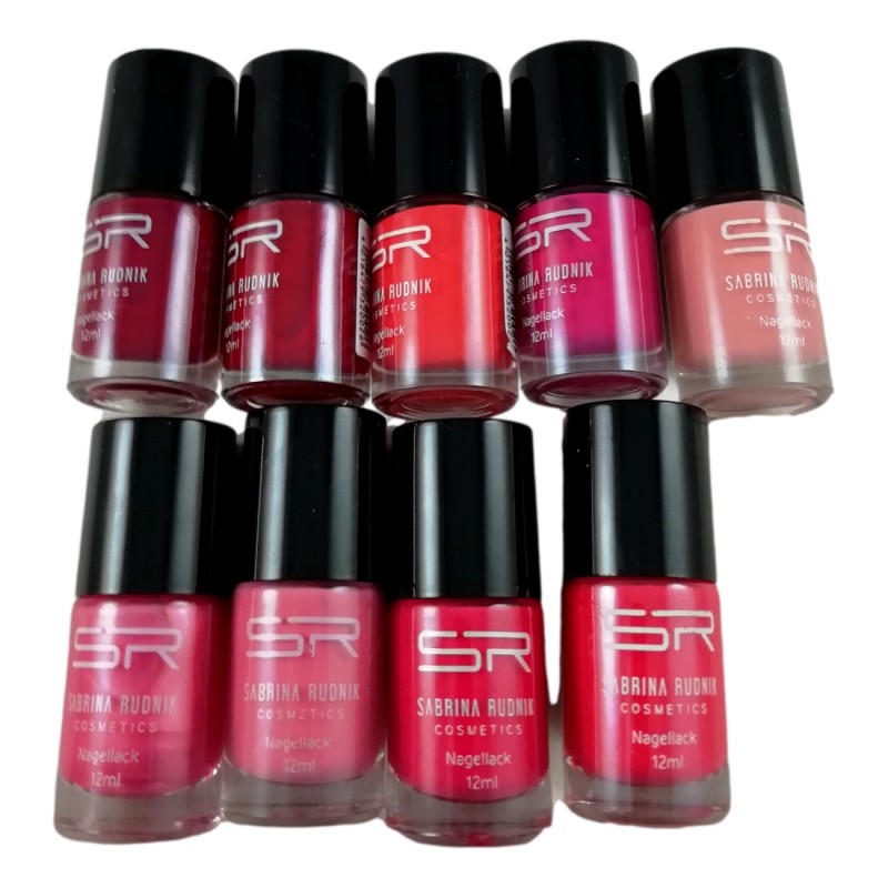 Vernis à Ongles Rose Fuchsia 12ml - Lot De 9 Nuances, Marque Générique, Référence ZZ068