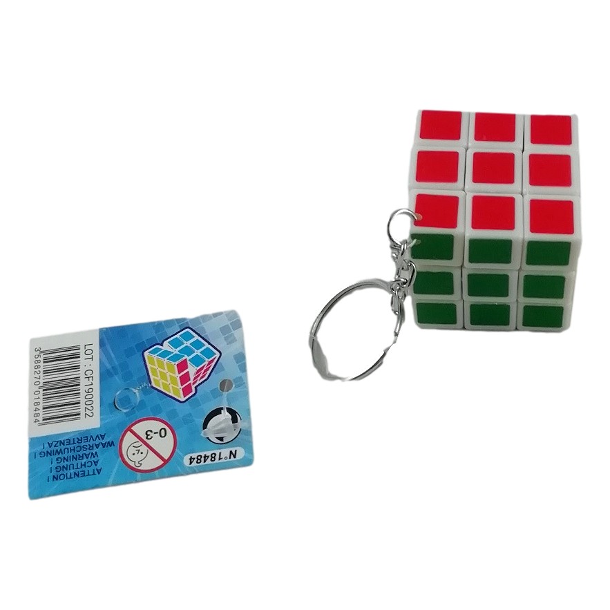 Porte clé Rubis Cube 3,5 x 3,5 cm Porte-Clés Cube Puzzle Casse Tête