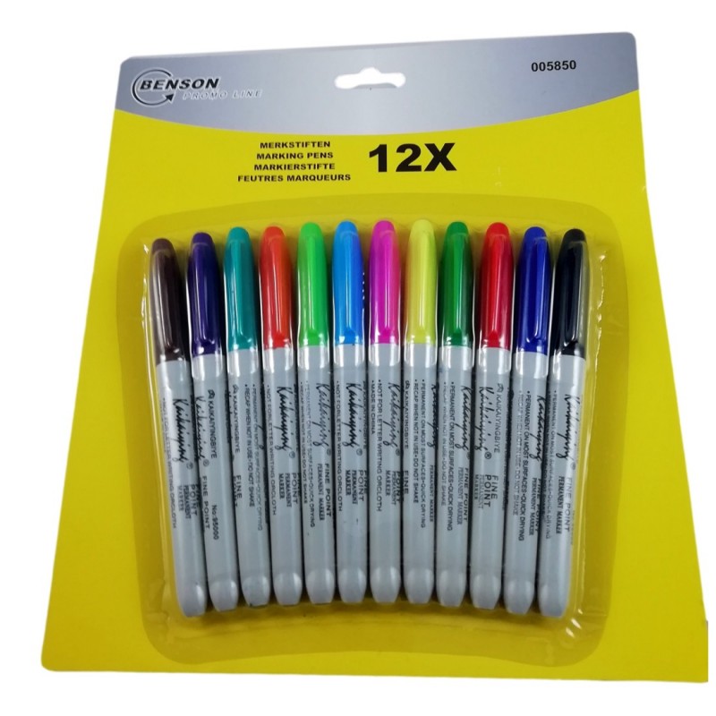 N60/A-N-3] Pentel Lot De 3 Marqueurs Permanent N60 Corps Alu