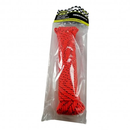 Corde Polypropylène PP 20m x 4mm UV Résistante Tressée étanche Imperméable