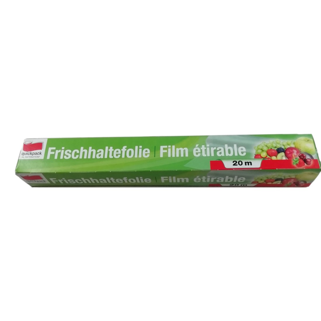 2 X Rouleau de Film Papier étirable Alimentaire Plastique Transparent 20m x 30cm