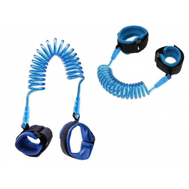 Laisse Enfant Bleu Bracelet Cordon Anti perte Sécurité Bébé Enfant